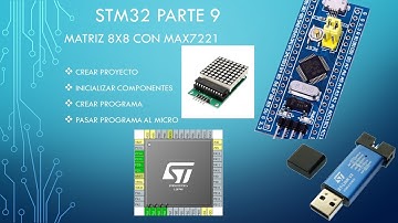 Tutoriales STM32 Keil Parte: 9  MAX7221 configuración para matriz 8x8