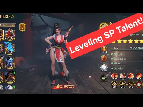 SP Talent leveling Mai Shiranui Prt 2 - Sea of Conquest - SOC - Demona Rood  Callhan Durrach Linae