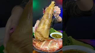 Makan bambu muda super jumbo #shorts #asmr