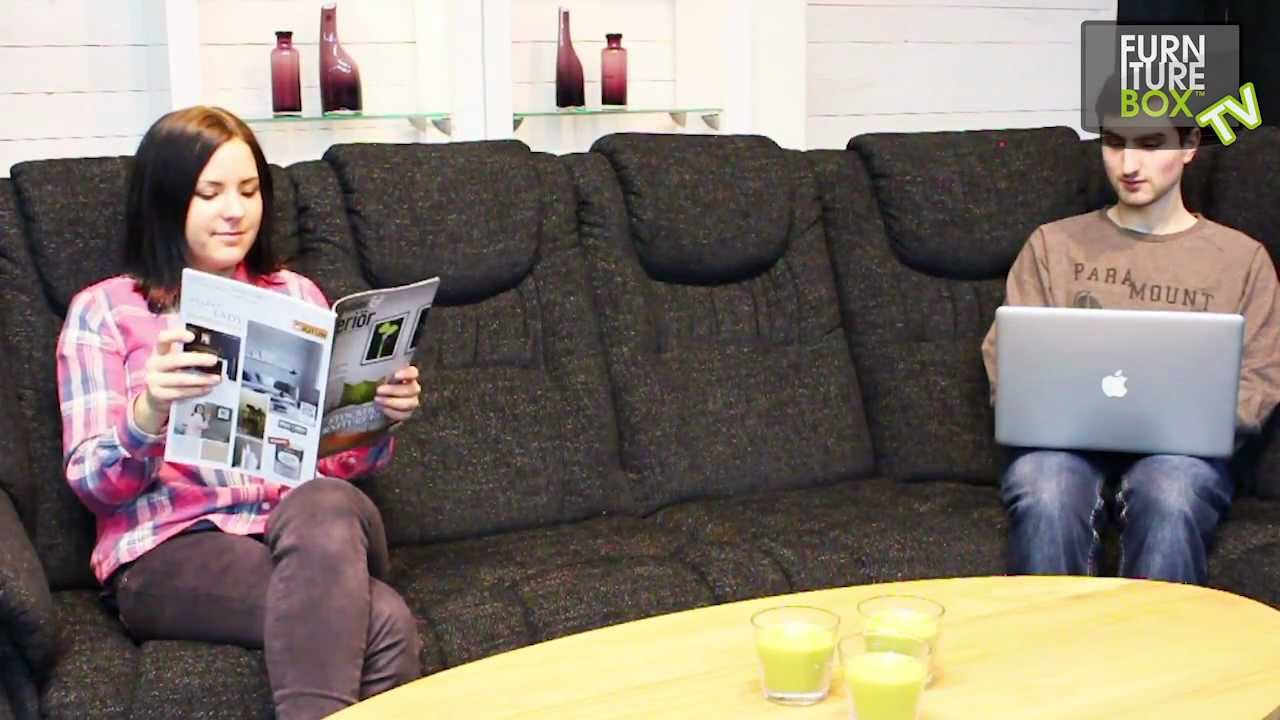 Easy hörnsoffa mörkgrått tyg furniturebox youtube