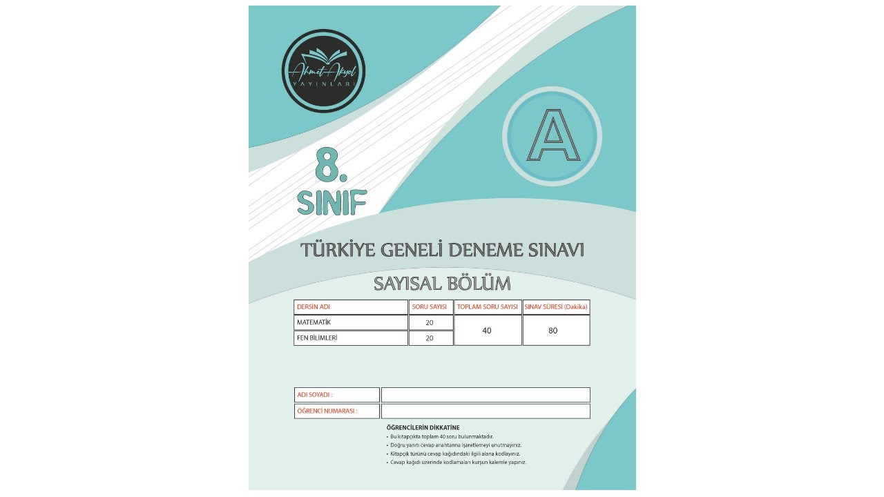 LGS 1.DENEME SINAVI -A- FEN BİLİMLERİ 6.SORU