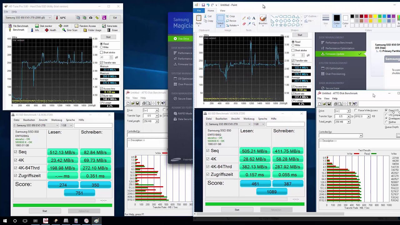 Samsung 850 EVO 2TB SSD Revisited - 6 months of time, 40TBs of writes, and one firmware later