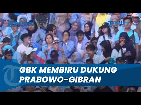 Kompak Pakai Biru Muda! Penampakan GBK Membiru dalam Acara Kampanye Akbar Prabowo-Gibran