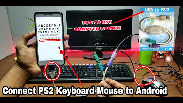 Connect PS2 Keyboard & Mouse to Android phone At a time | PS2 to USB adapter review | Tech with King