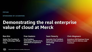 AWS re:Invent 2022 - Demonstrating the real enterprise value of cloud at Merck (PRT260) Profile