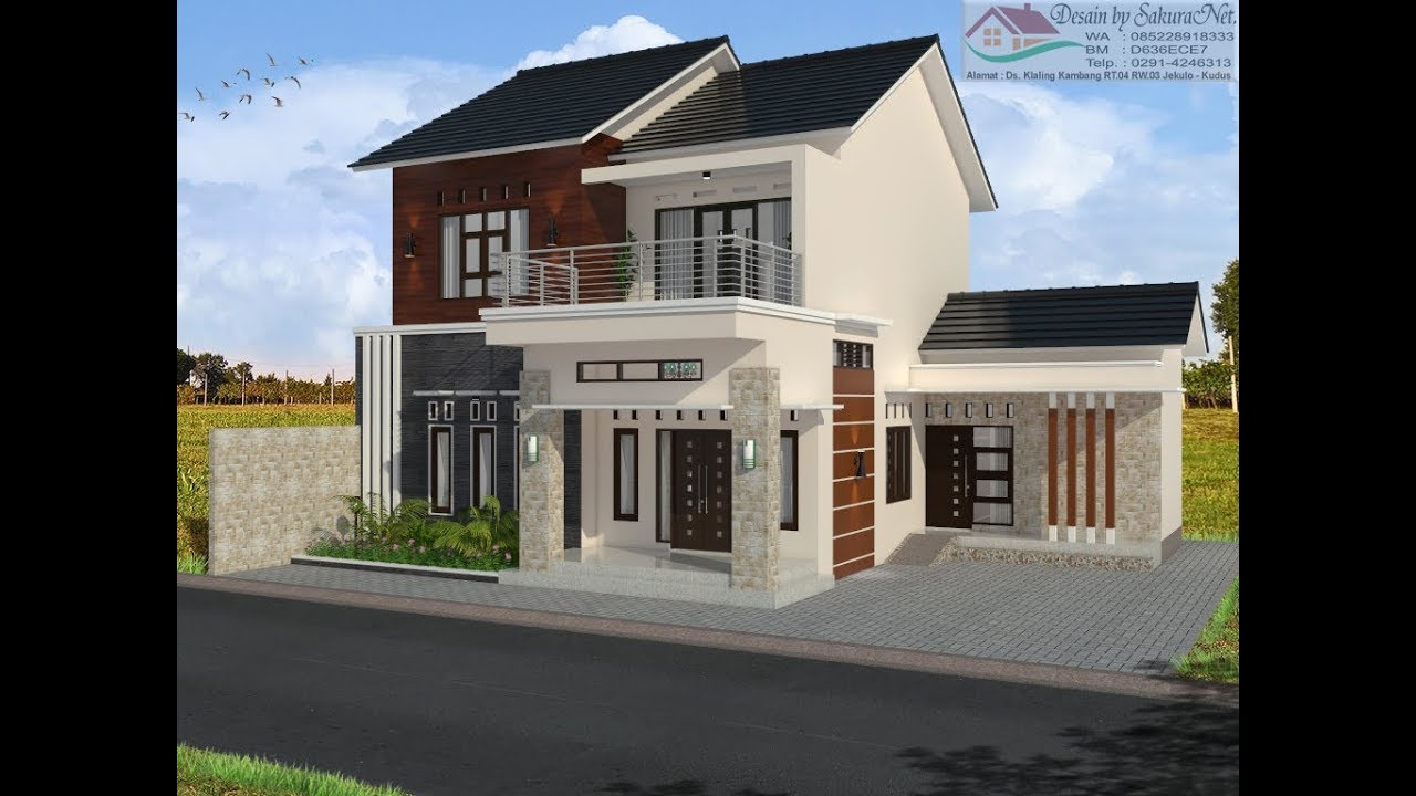 Modern House 9x11 4 K Tidur Desain Rumah Minimalis Lantai 2