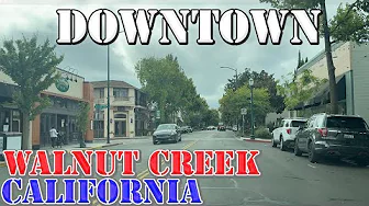 Walnut Creek - California - 4K Downtown Drive