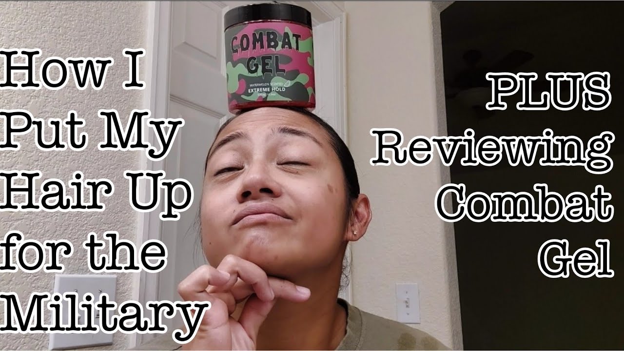 How I Put My Hair Up for the Military + Reviewing Combat Gel YouTube