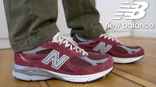 TEDDY SANTIS WONT MISS - NEW BALANCE 990 V3 SCARLET MADE IN USA REVIEW & ON FEET