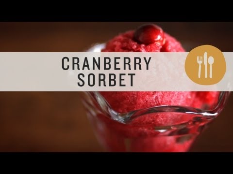 Video: Cranberry-Port Sorbet