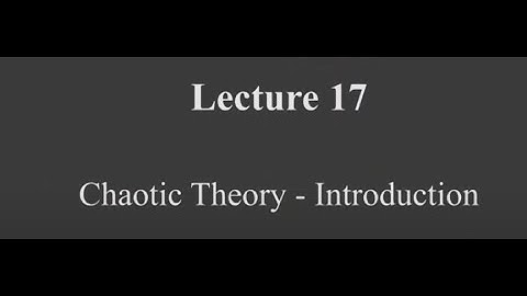 Chaotic Theory - Introduction #swayamprabha #CH38SP