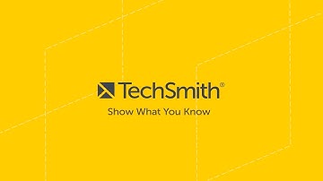 Welcome to TechSmith