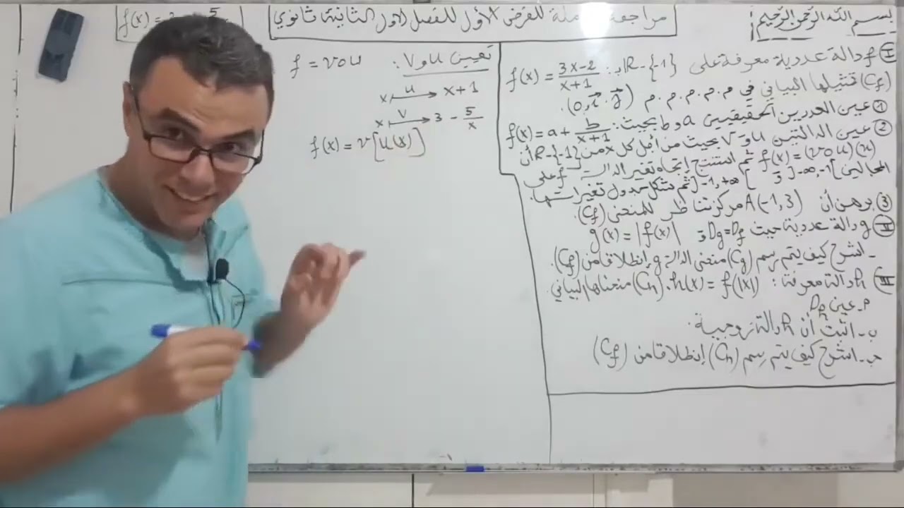 الفرض الاول للفصل الاول في الرياضيات للثانية ثانوي رقم 1 (تدي 20/20 ان شاء الله)