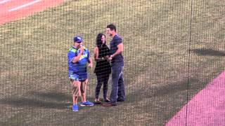 She said YES!!!! Proposal at the Ballpark
