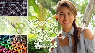 DIY: Renovate Your Old Polo Shirt - Cut Out Button Up Shirt Tutorial by Beladonis Fashion 67,964 views 10 years ago 4 minutes, 49 seconds