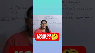 UPPCS GIC PYQ 2021 Related to Sum of Roots.     #Maths #zerotoinfinitely #exam #education #uppgttgt