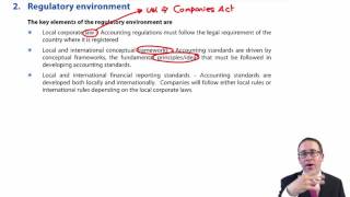 CIMA F1 Regulatory environment