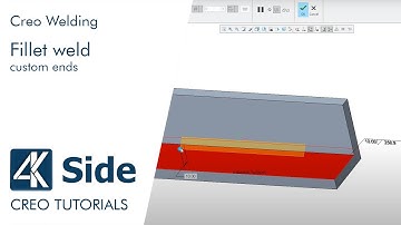 Creo Welding tutorial: Fillet weld - definition of custom ends