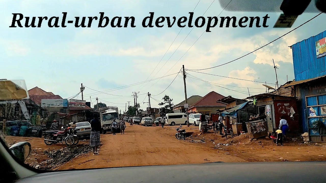 Sentema Town The Blissful devoloping Village life along Sentema road - YouTube