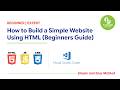 HTML Tutorial - How to Make a Super Simple Website (Beginners Guide)
