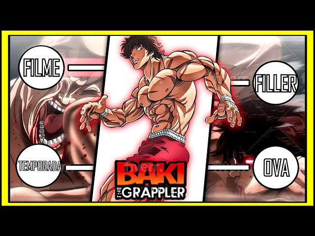 Ordem para assistir Baki #baki #anime #bakithegrappler #grapplerbaki #