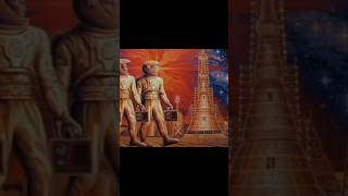 Sci-fi cartoon Anunnaki from my art - oil paintings on canvas #scifi #anunnaki