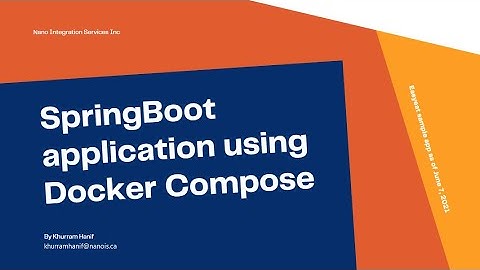 SpringBoot application with MySQL using Docker