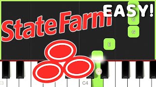 State Farm Jingle | EASY ONE HAND Piano Tutorial