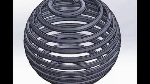 Solidworks tutrial How to model helix like sphere