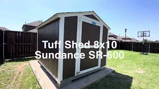 Tuff Shed Sundance SR-600 8 x 10 installation