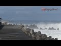 ombak besar hantam pantai glagah