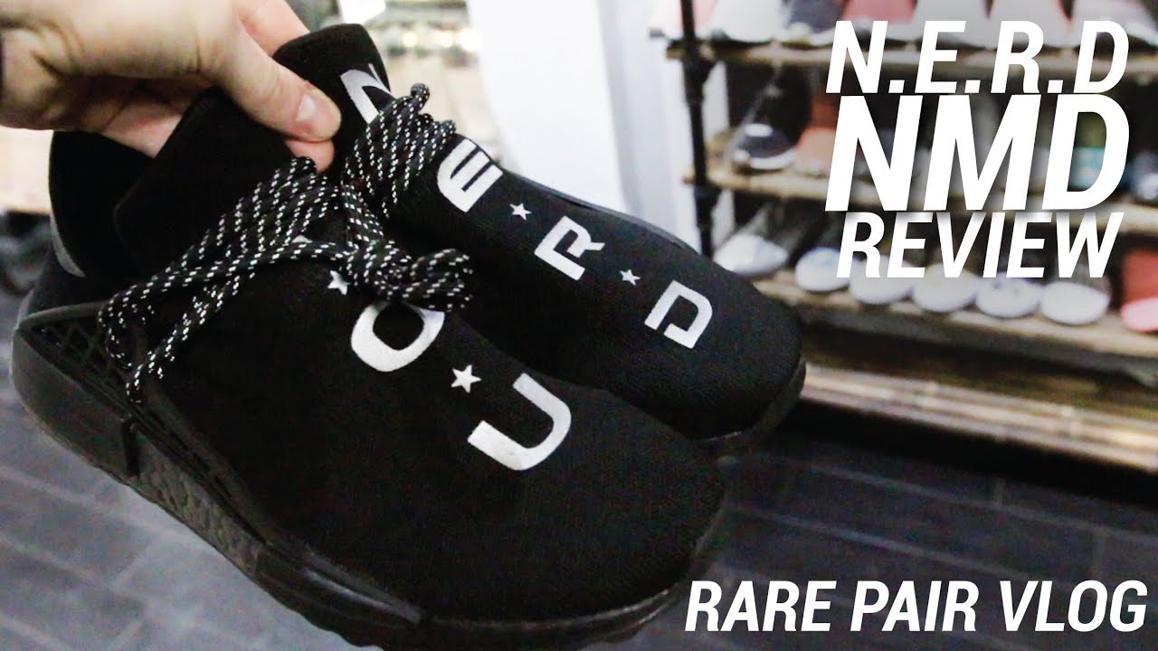 gesto telegrama perrito N.E.R.D Pharrell NMD Review & Selling Kicks at Rare Pair NYC - YouTube