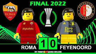 Conference League Final 2022 • Roma vs Feyenoord 1-0 🏆 All Goals & Full Highlights Lego Football