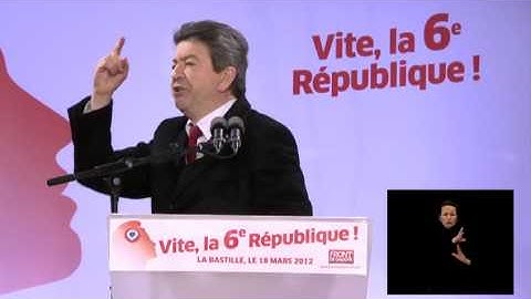 Discours de Jean-Luc Mélenchon à Bastille le 18 Mars 2012
