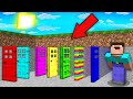 HOW TO FIND A PIT WITH 10 AMAZING DOORS IN MINECRAFT ? 100% TROLLING TRAP !