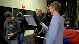 Metallica,,Interview of James Hetfield ,just minutes before anthem national,NBA #Metallica #NBAFINAL