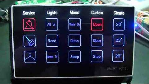 GRMS Hotel Automation bed side control by Smart-BUS G4 USA