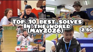 Top 10 best 3x3 singles in the world ft. Yiheng wang,Teodor zadjer(May2026)  Wealth