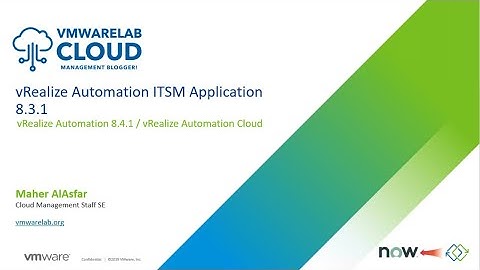 Configuring the vRealize Automation ITSM 8.3.1 with vRealize Automation 8.4.1