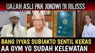 Download Lagu GEGER,, AKHIRNYA IJAZAH PAK JOKOWI DIRILIS DI MEDIA,,, BANG IYYAS SUBIAKTO SEMPR0T HABIS AA GYM..?? MP3