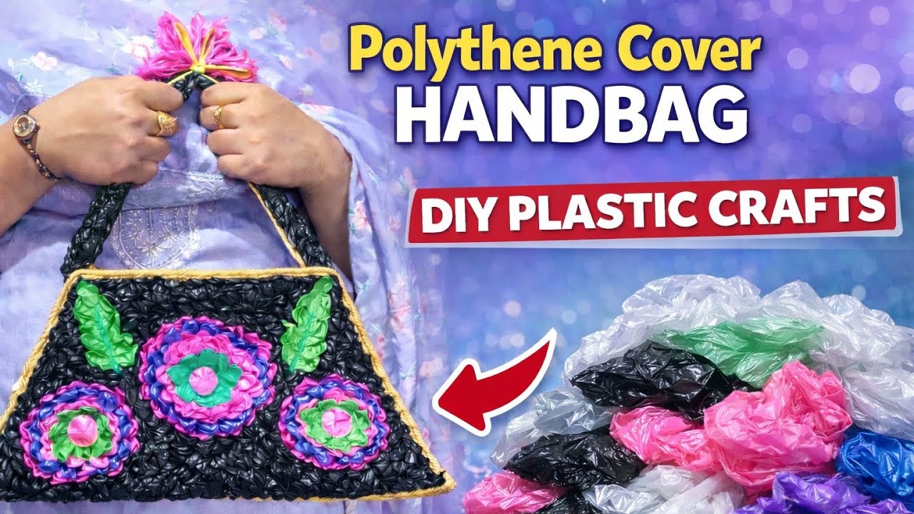 Best Out of Waste Handbag from Polythene Covers | Easy DIY Bag at Home