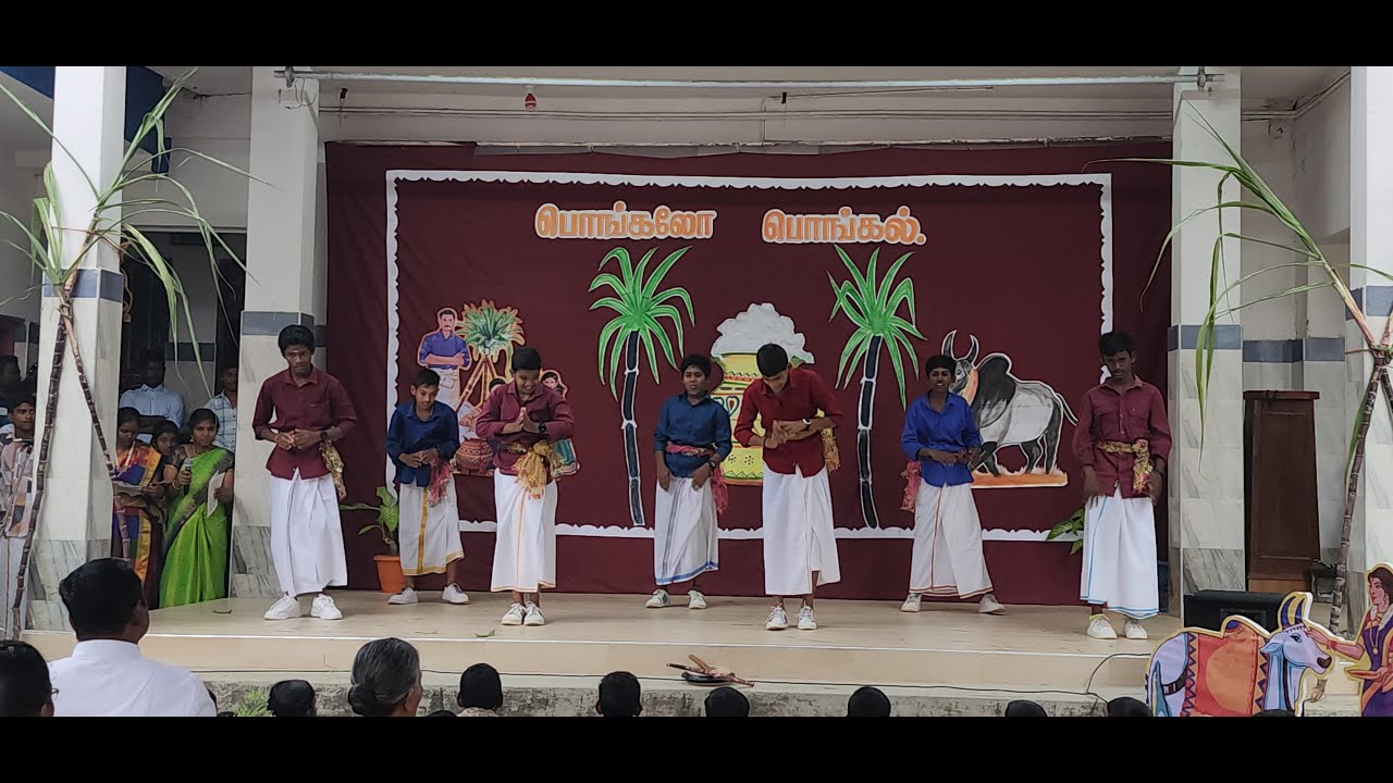 Energetic Boys Dance for Thai Pongal Celebration