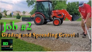 Job #2!!. Driveway REVIVAL Time. Bad Boy Land Plane and Kioti CK3510 Tractor.