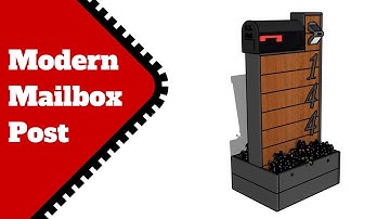 Modern Mailbox Post Plans