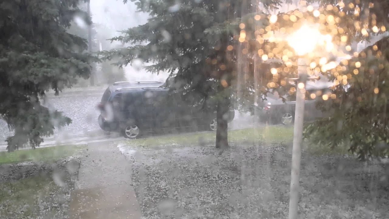 William Bill Chisholm m. Hail Storm in Calgary - YouTube