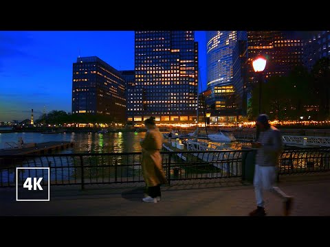 New York, United States | Lower MANHATTAN NYC | Evening City Walk 4K