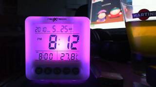 NexXTech color changing alarm clock