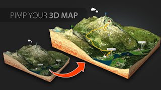 How to add detail, sharpness and a drawing path as an overlay image to your 3D Map