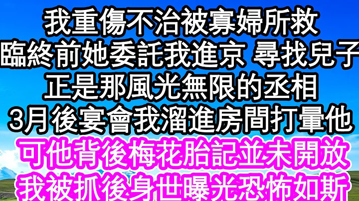 我重傷不治被寡婦所救，臨終前她委託我進京 尋找兒子，正是那風光無限的丞相，3月後宴會我溜進房間打暈他，可他背後梅花胎記並未開放，我被抓後身世曝光恐怖如斯| #為人處世#生活經驗#情感故事#養老#退休 - 天天要聞