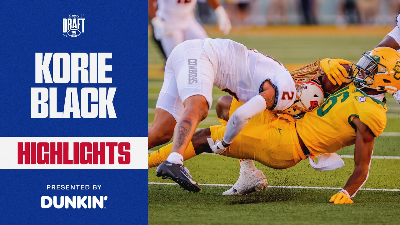 HIGHLIGHTS: Korie Black | Giants Draft | Oklahoma State CB | New York ...